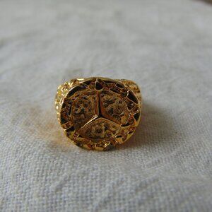 Mercedes Benz nugget ring sz.10